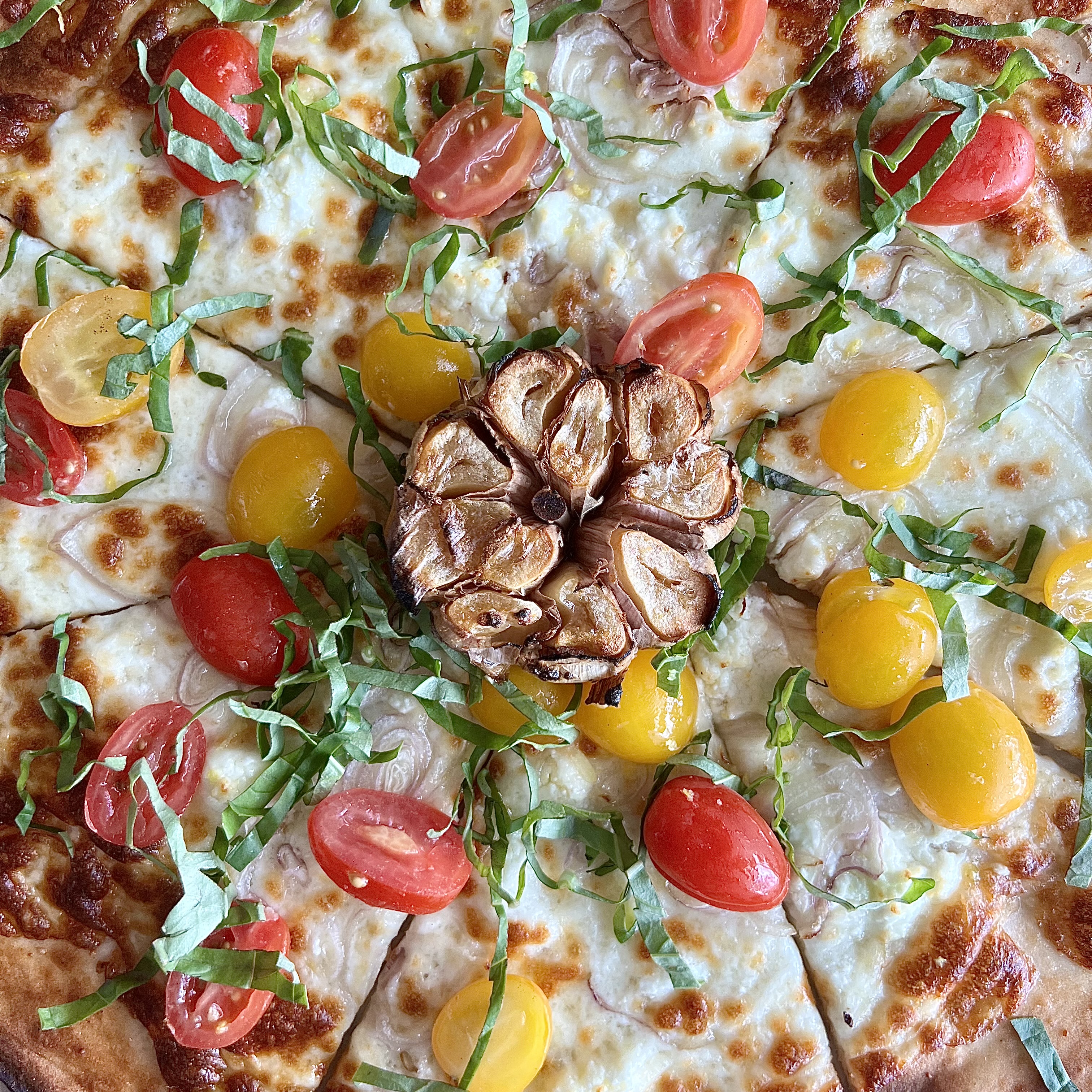 Pizza from above